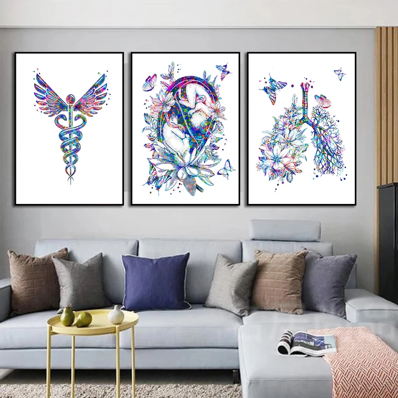 Anatomy Medical Poster Flower  - Medical Lab Posters recensione e prezzo